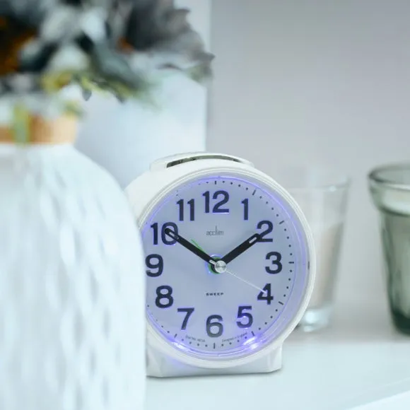 Acctim Eden Non Ticking Analogue Alarm Clock 1
