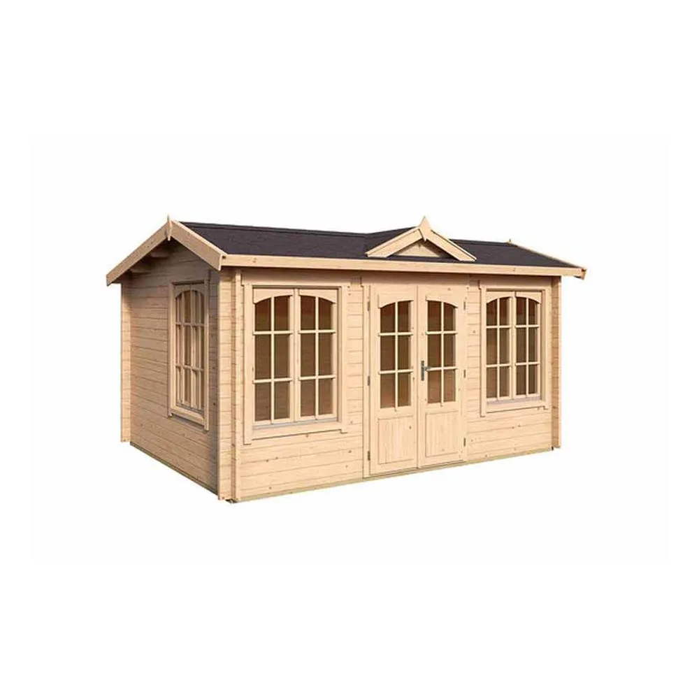 Lasita Maja Ltd Windsor 44-Log Cabin, Garden Room, Home Office - L440xW340.8xH239.4 cm in Natural 2
