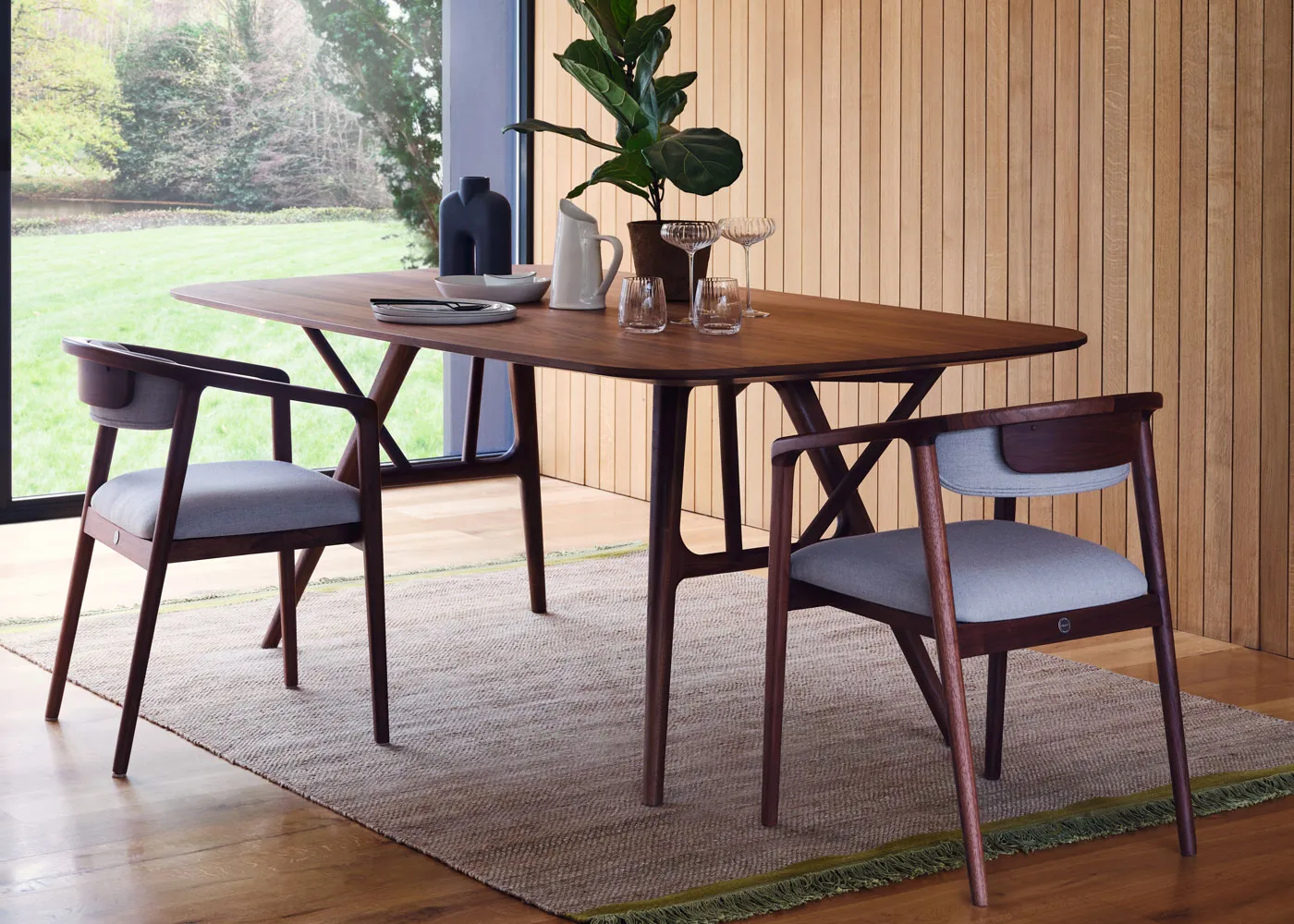 Heal's Anais Dining Table Walnut
