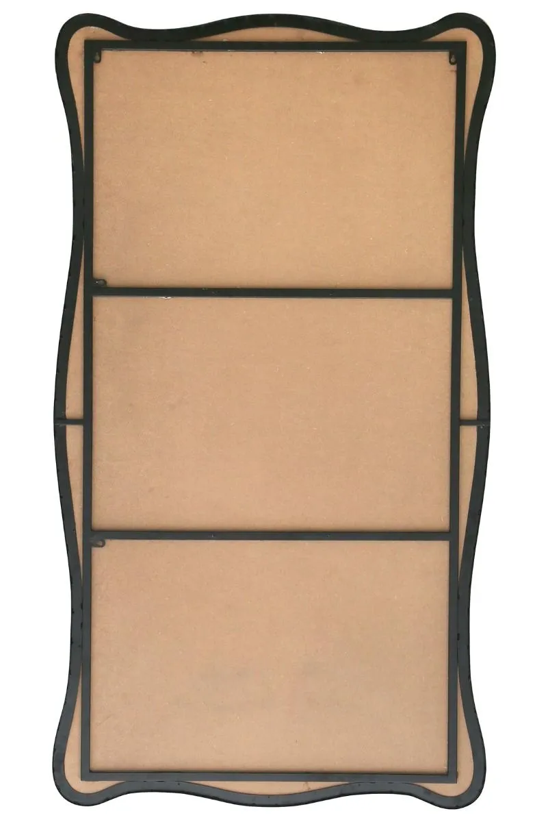 MirrorOutlet New Black Metal Rectangular Wall Mirror 71" X 39" (180CM X 100CM) 4