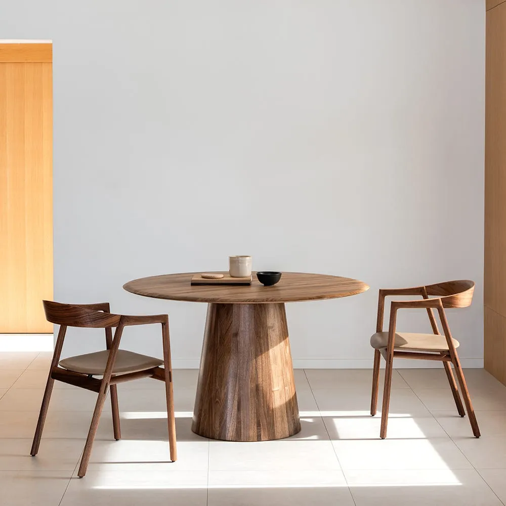 Gazzda Mushroom Round Dining in Natural oiled Oak 4