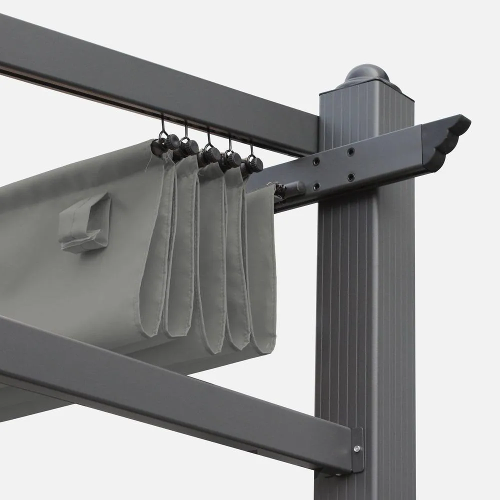 sweeek Replacement canopy roof for 3x4m Murum pergola in Grey 2
