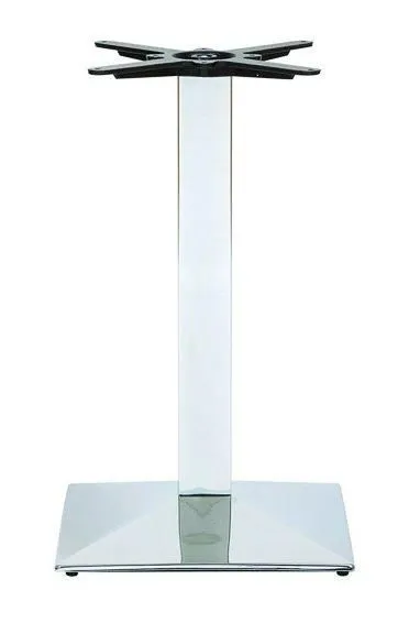 netfurniture Nuton Square Base Table Base in Silver