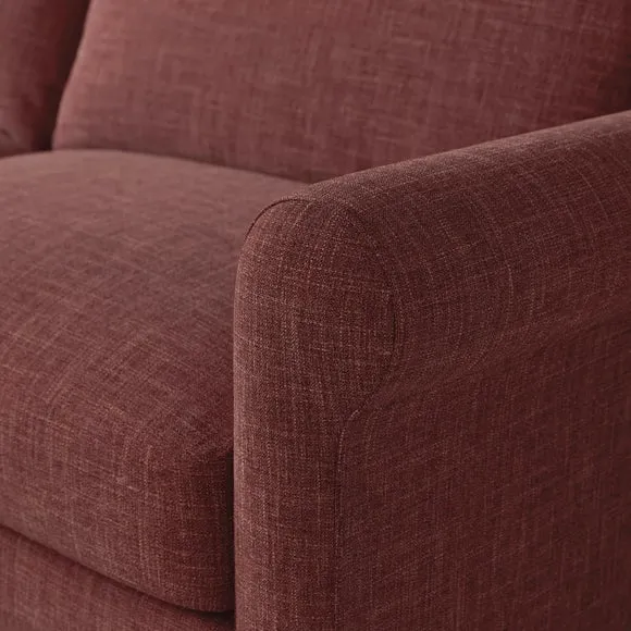 Maeve Faux Linen Compact 3 Seater Sofa 4