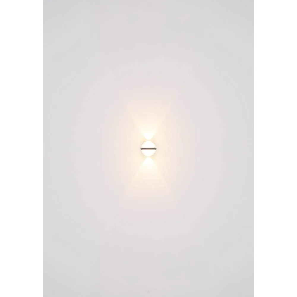 Netlighting Illi Outdoor Globe Wall Lamp Anthracite IP54 LED 3000K in Grey 5