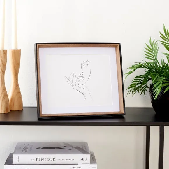 Fulton Natural and Black Photo Frame 1