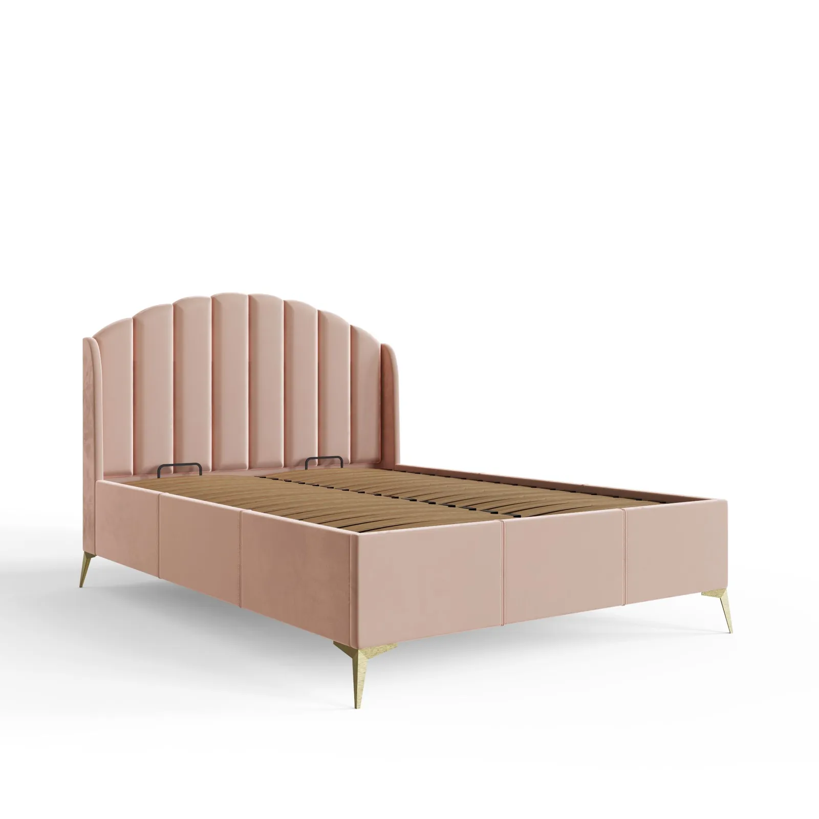 GFW Pettine End Lift Ottoman Storage Bed in Pink 4