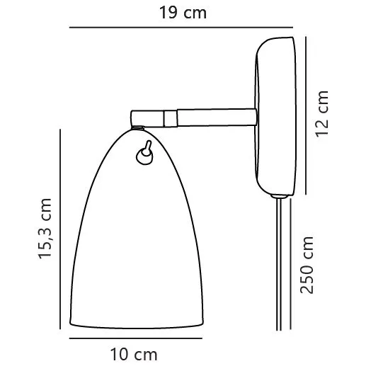 Nordlux Nexus Wall Light White Telegrey Metal Bedroom GU10 Plug In/Mains 3