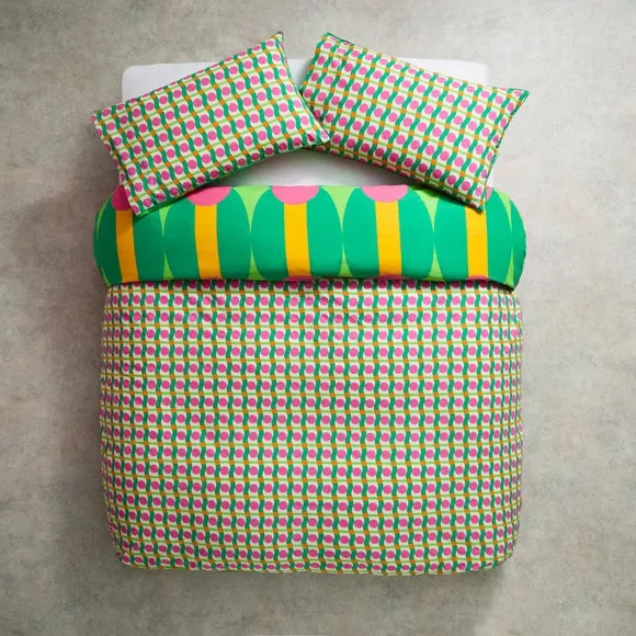 Yinka Ilori Rhythm 100% Cotton Duvet Cover & Pillowcase Set 2