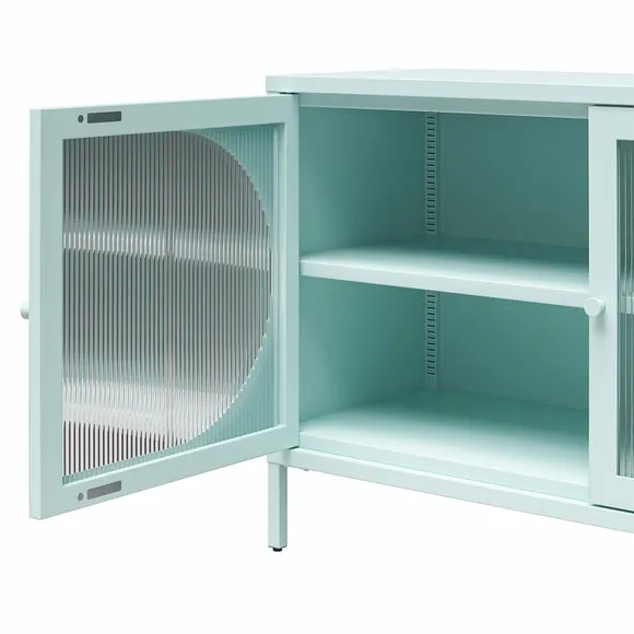 Luna Fluted Low Sideboard, Glass 4