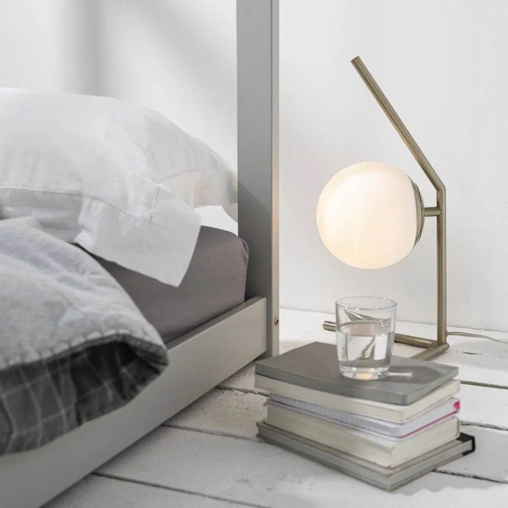 Nöa and Nani Kara Single 4 Poster Bed Frame in Silk Grey 3