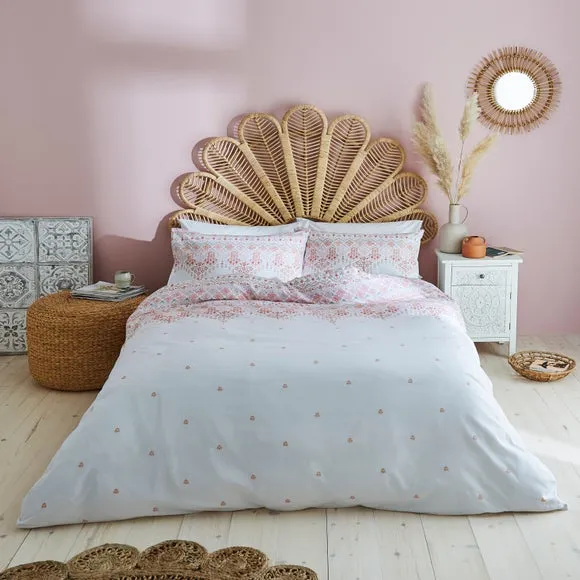 Maeva Tile Print Duvet Cover and Pillowcase Set 1