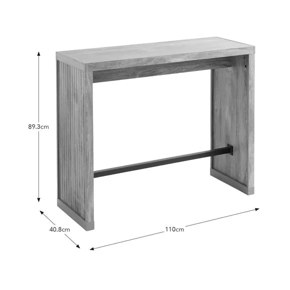 Bryant 2 Seater Bar Table, Mango Wood Effect 6