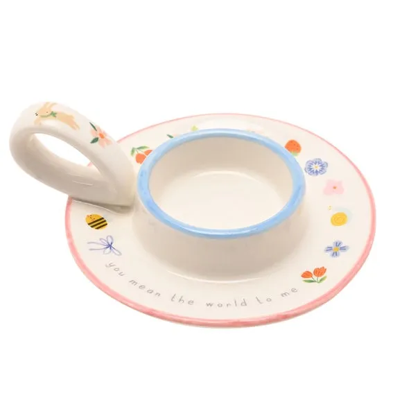 Love Life You Mean The World Ceramic Tealight Holder 2