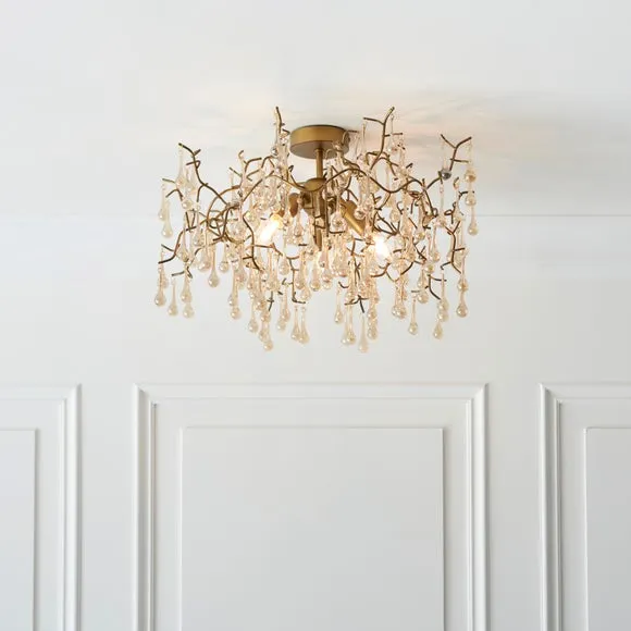 Vogue Wisteria 3 Light Flush Ceiling Light 2