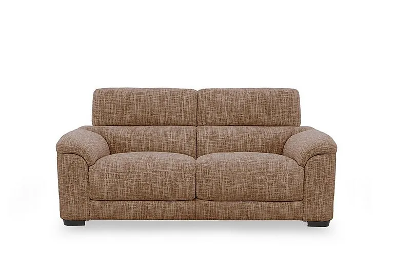 Nova Fabric 2 Seater Sofa - Light Brown