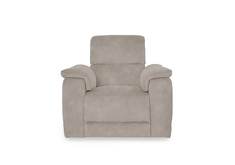 Genius Fabric Power Recliner Chair with Power Headrest and Bluetooth Speakers - Dexter Ivory