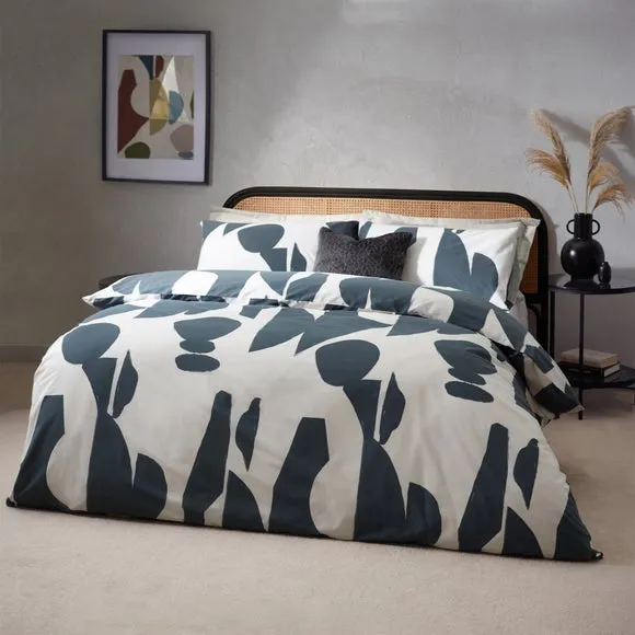 HÖEM Meta Cotton Rich Duvet Cover & Pillowcase Set 4