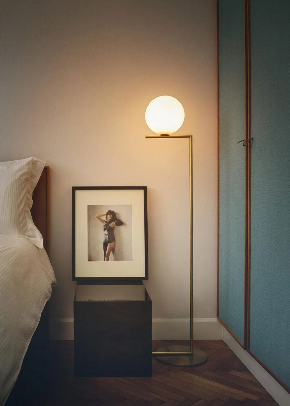 Flos IC F2 Floor Light Brushed Brass 2
