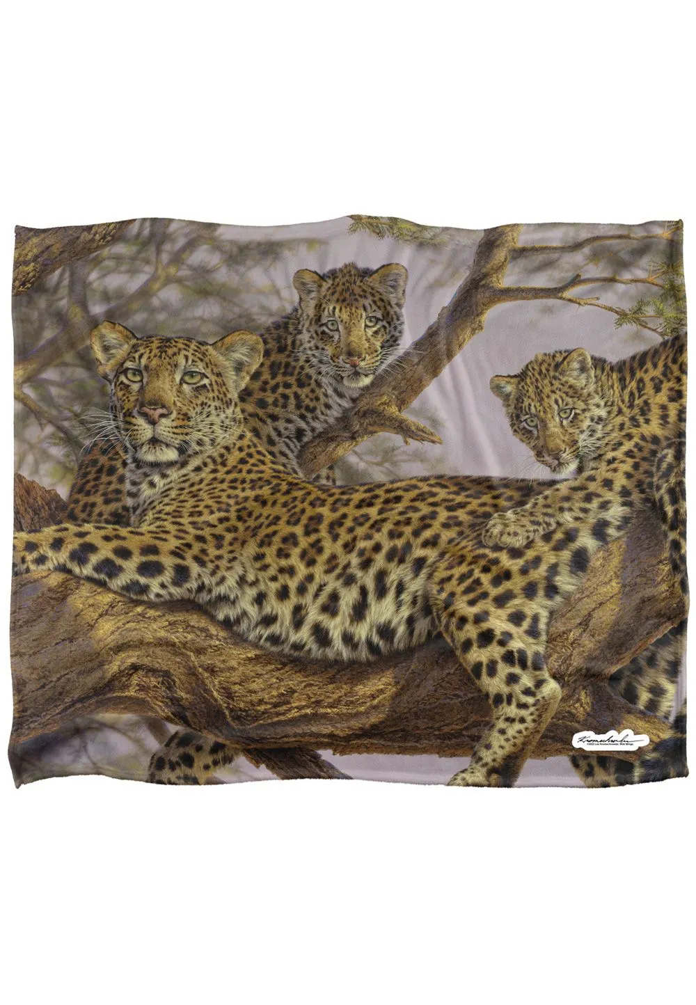 Wild Wings Family Tree Silky Touch Super Soft Throw Blanket 152 X 127 cm in White