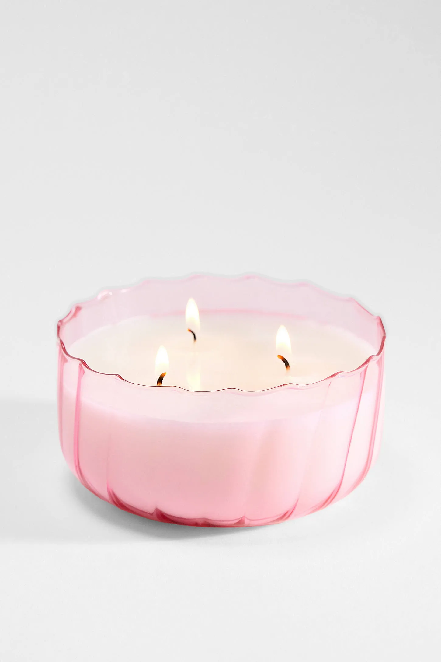 Paddywax Ripple Desert Peach 12oz Glass Candle ALL