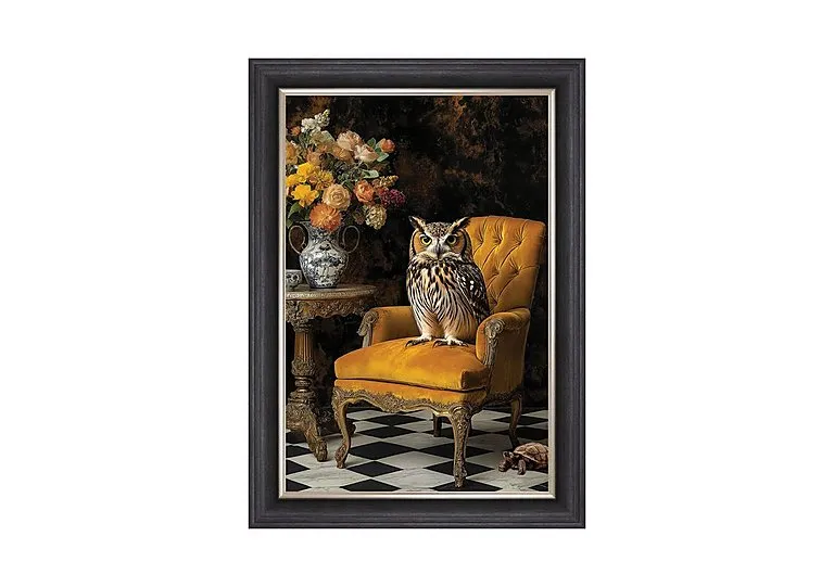 Stately Owl Framed Picture