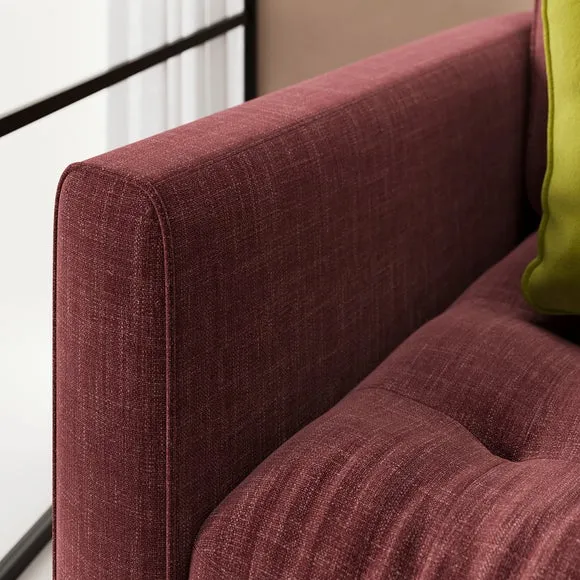 Zoe II Faux Linen Snuggle Chair 4