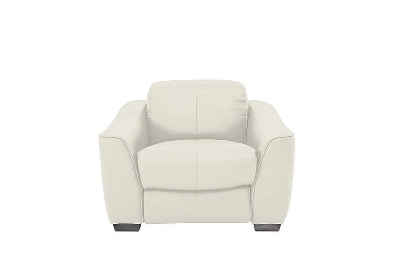 Xavier Leather Armchair - BV Star White
