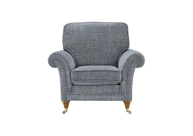 Burghley Fabric Armchair - Dash Blue