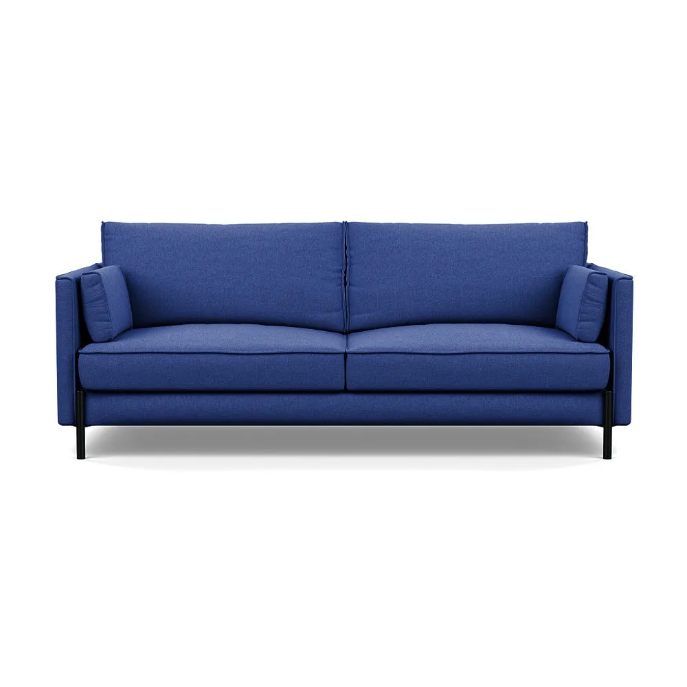 Heal's Tortona 3 Seater Sofa Brushed Cotton Cobalt