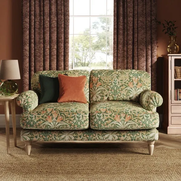 Jolene William Morris Woodland Weeds Print Velvet 2 Seater Sofa 1