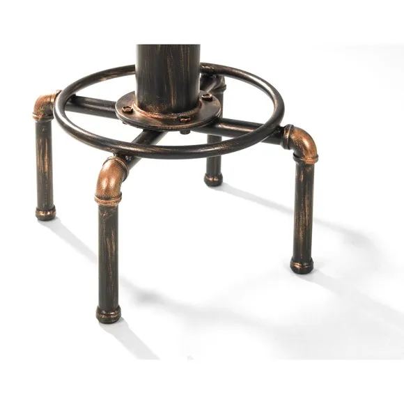 Rockport Pipework Adjustable Height Bar Stool, Mocha 5