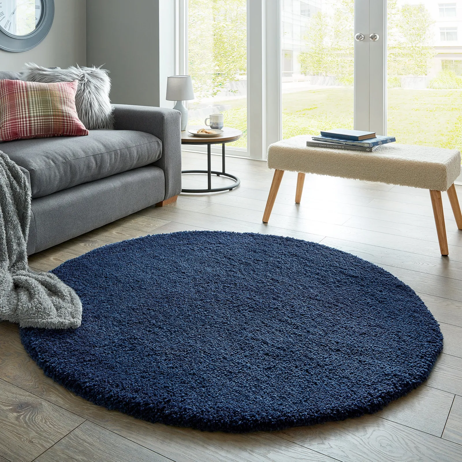 Cosy Soft Shaggy Circle Rug 1