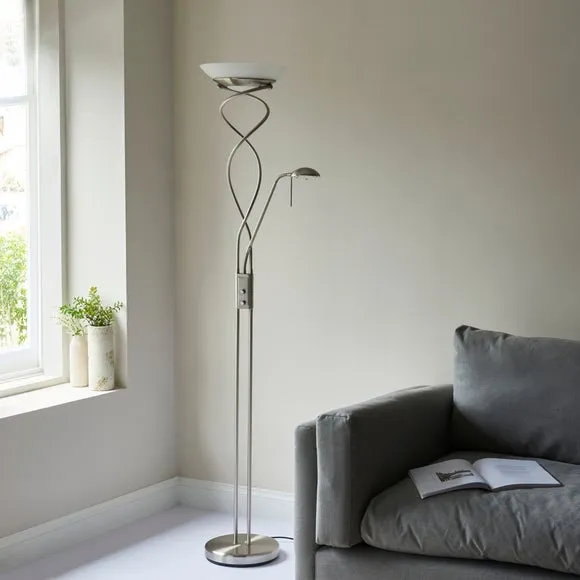Vogue Lukas Uplighter Mother & Child Metal Floor Lamp 2