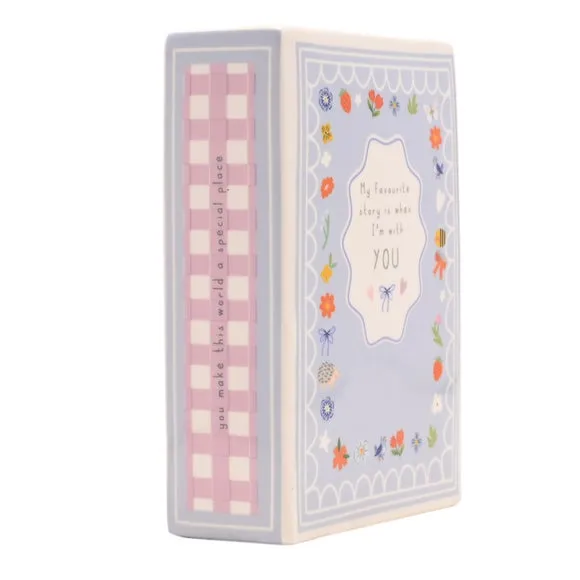 Love Life Book Vase When I'm With You, Blue 4