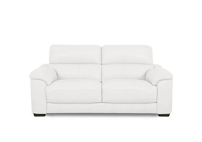 Nova Leather 2 Seater Sofa - BV Star White