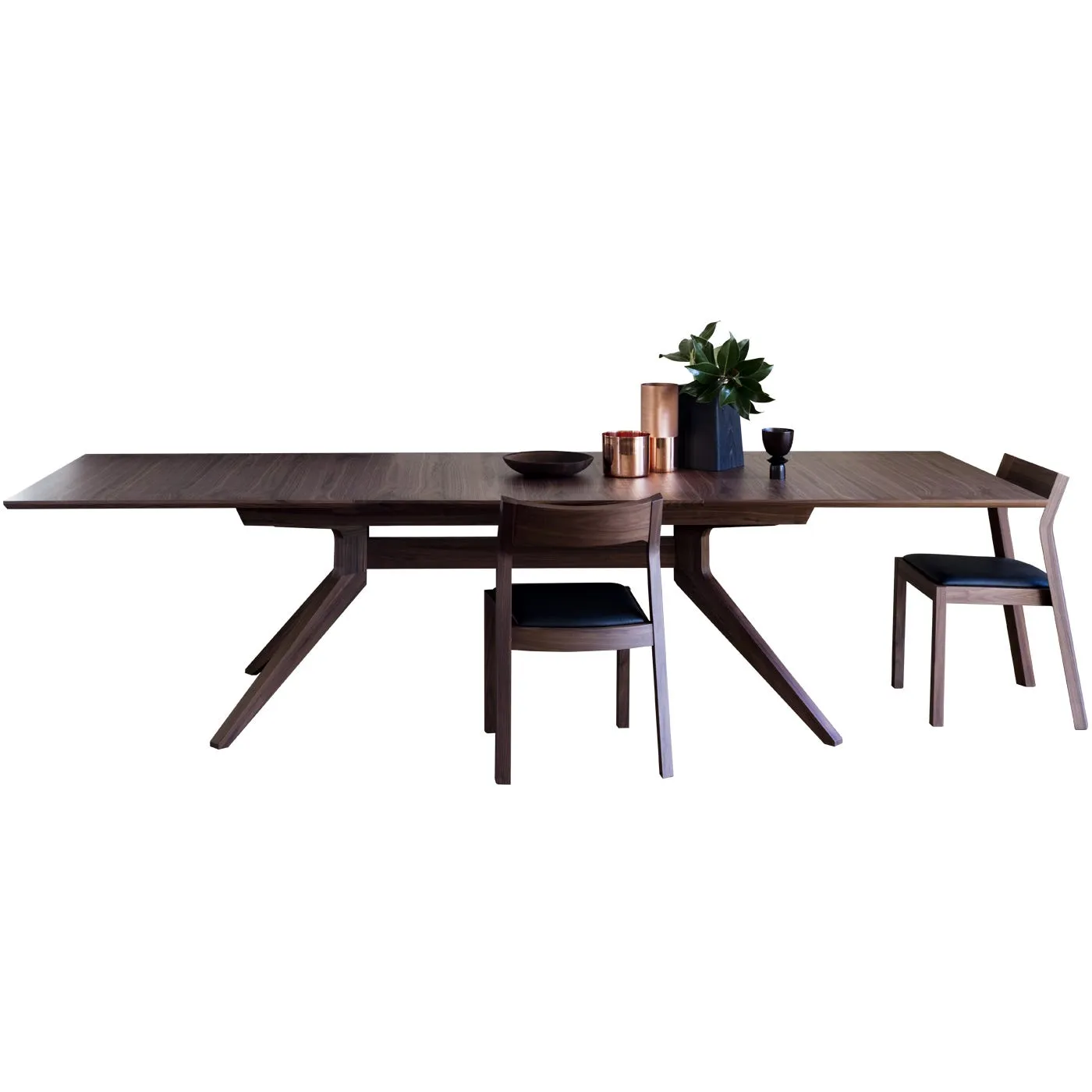 Case Cross Extending Table Walnut 2