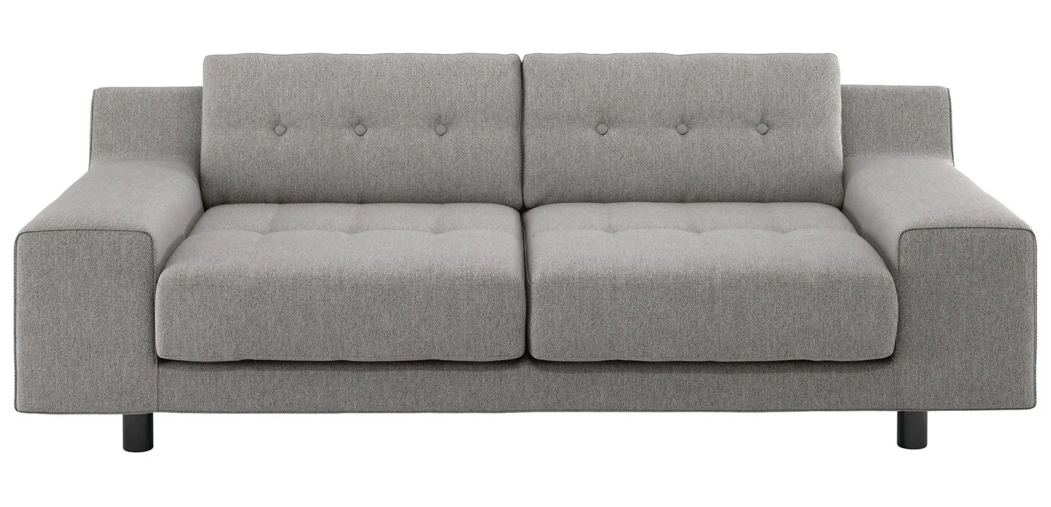 Habitat Hendricks 3 Seater Fabric Sofa - Grey