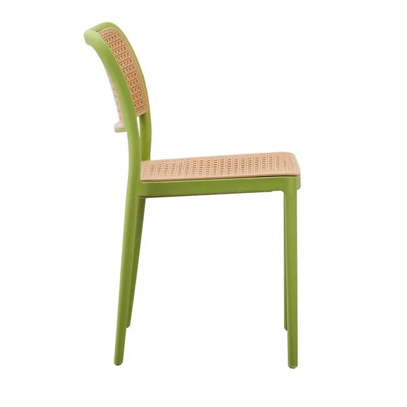 Fusion Living Plastic Cafe Dining Chair 4
