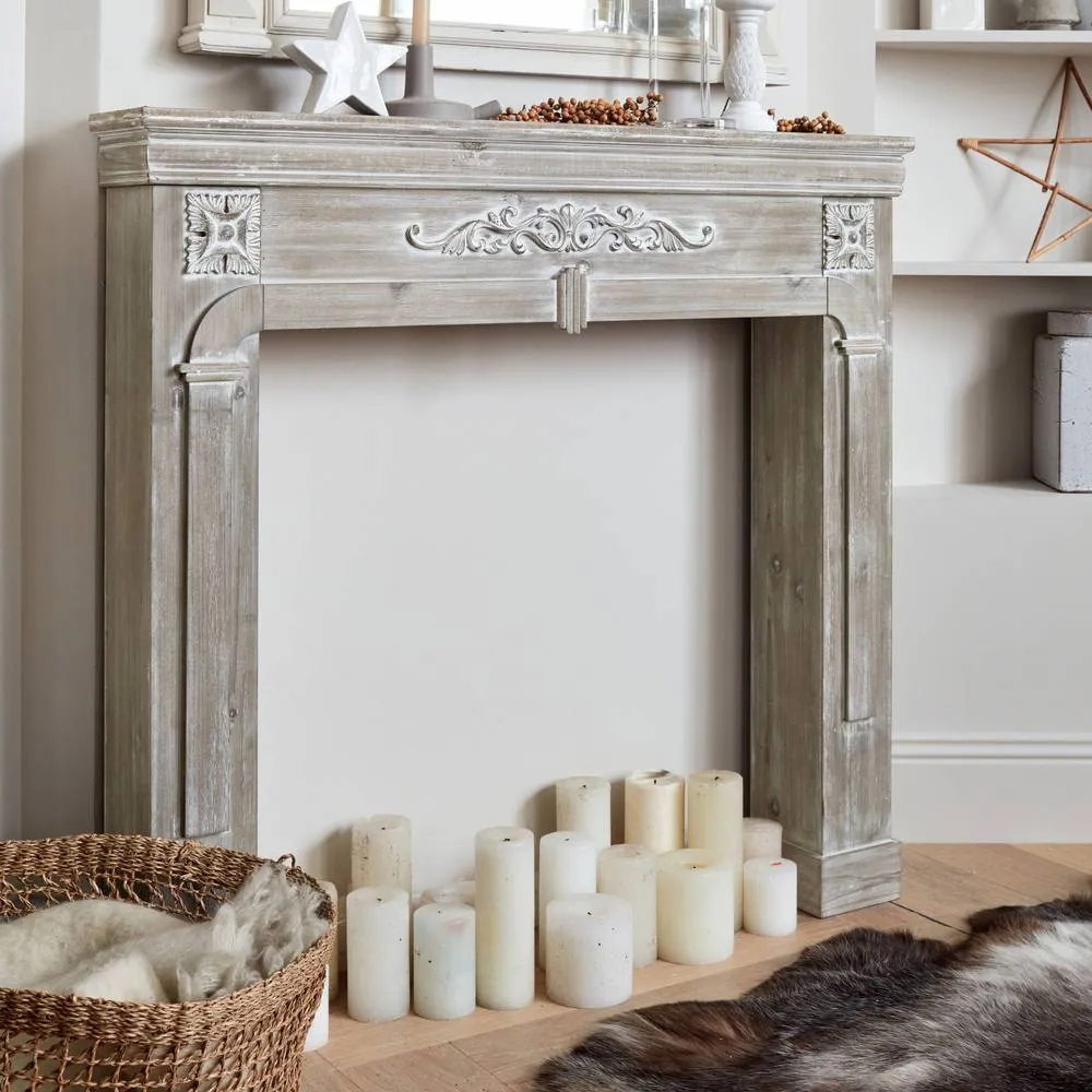 sweeek Decorative fireplace surround in Brown 3