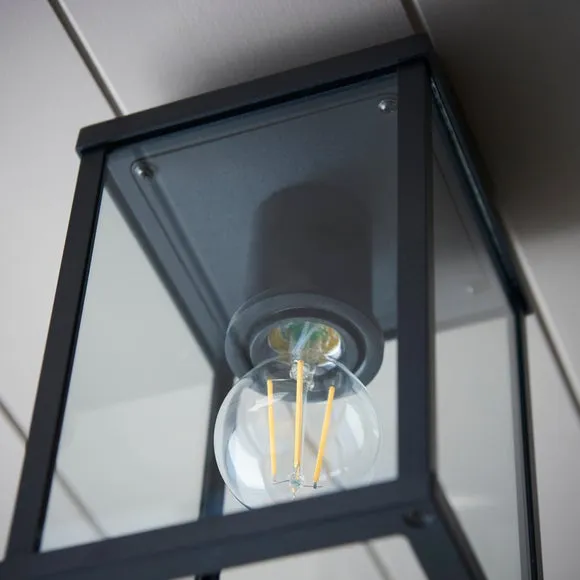 London Industrial Bathroom Flush Ceiling Light 4