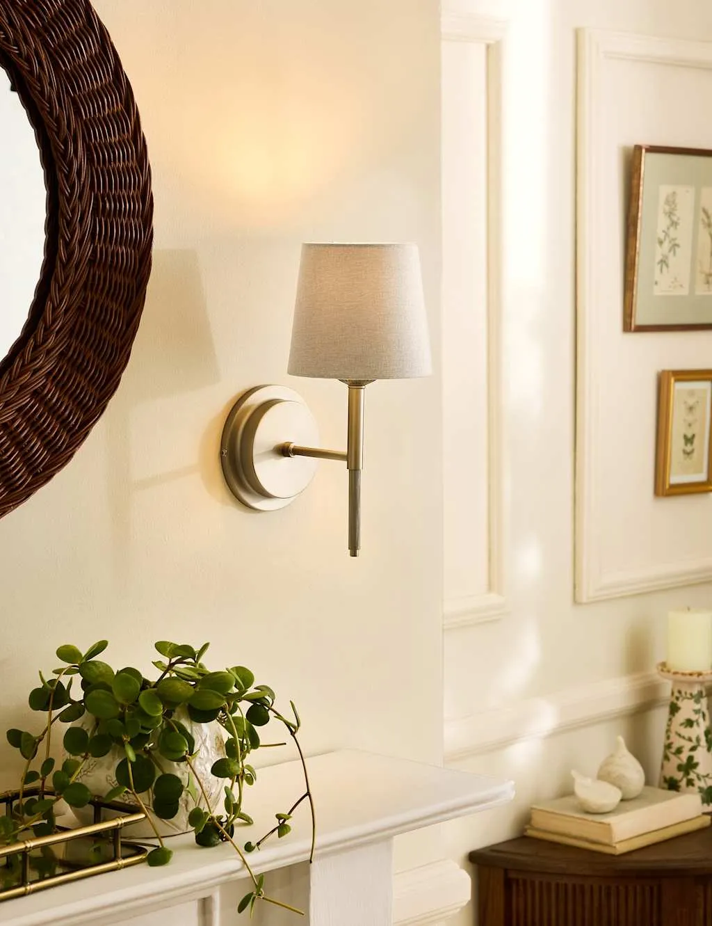 Laura Ashley Sullivan Metal Wall Light Champagne