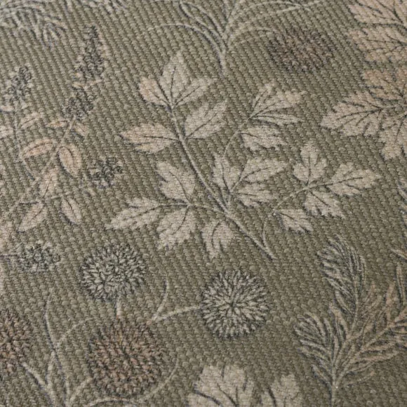 Paisley Olive Green Square Cushion Cover 2
