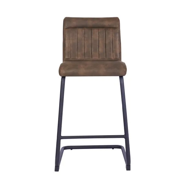 Felix Counter Height Cantilever Bar Stool, Faux Leather 2