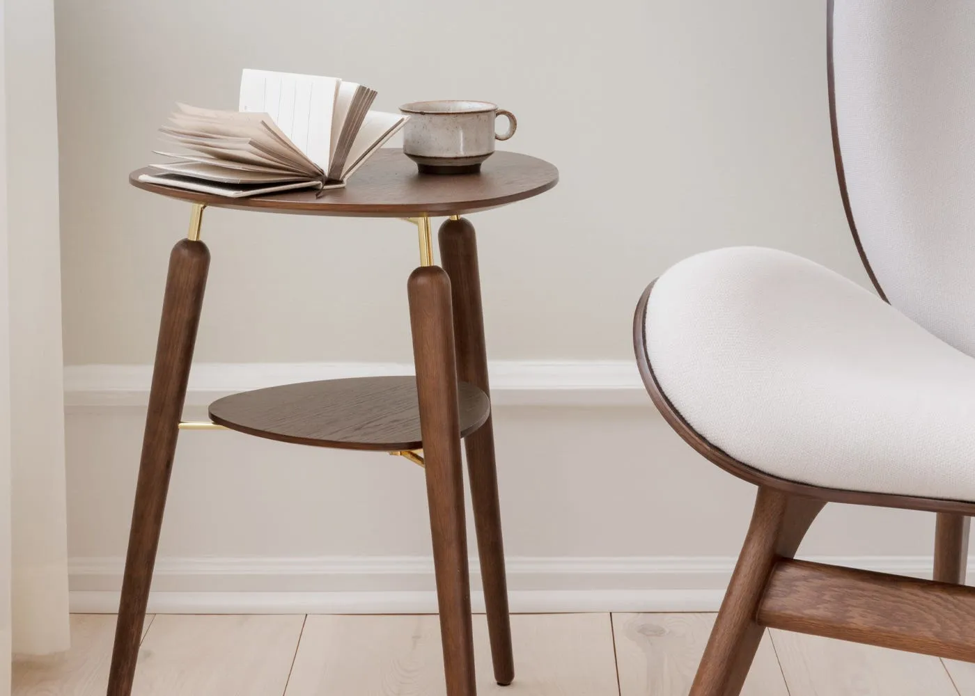 Umage My Spot Side Table in Dark Oak & Brass 3