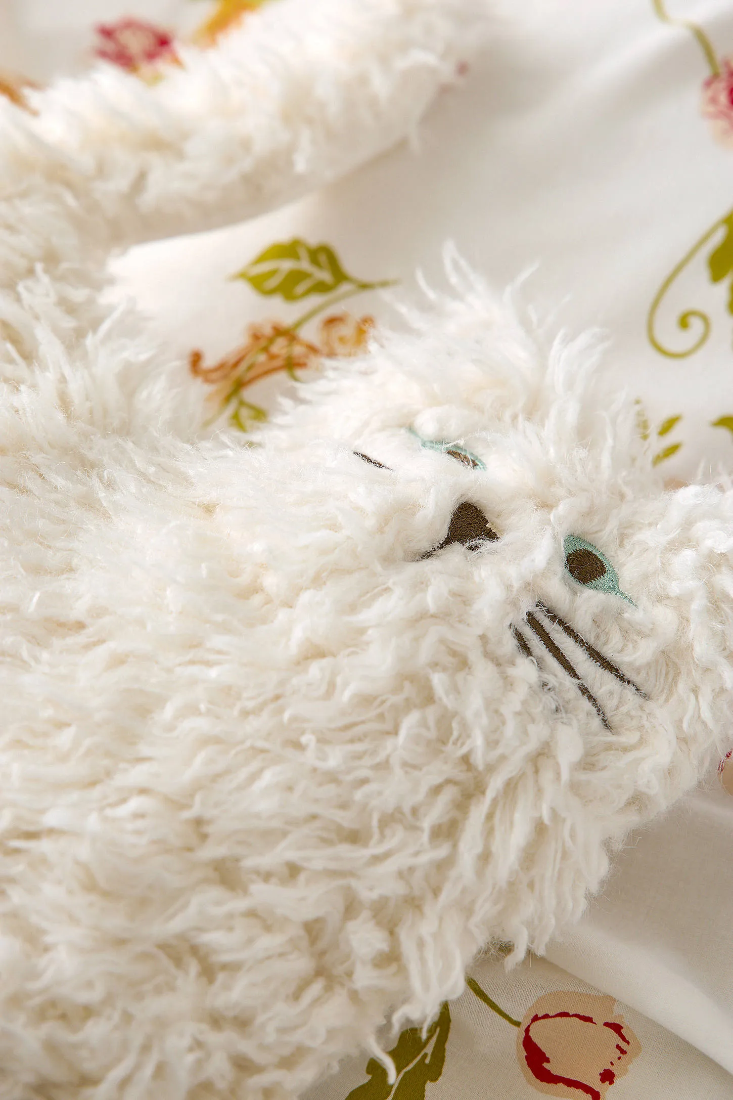 Frankie Cat Cushion - White 2