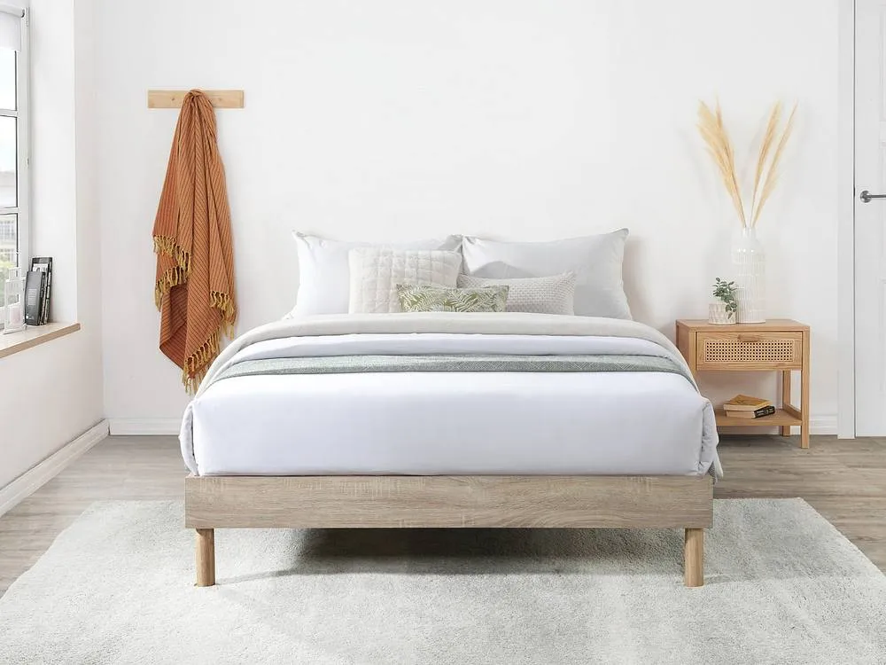Vente-unique Slatted Bed Base - 160 X 200 Cm - Light Natural - MUCHIGAN By YSMÉE in Light Oak 6