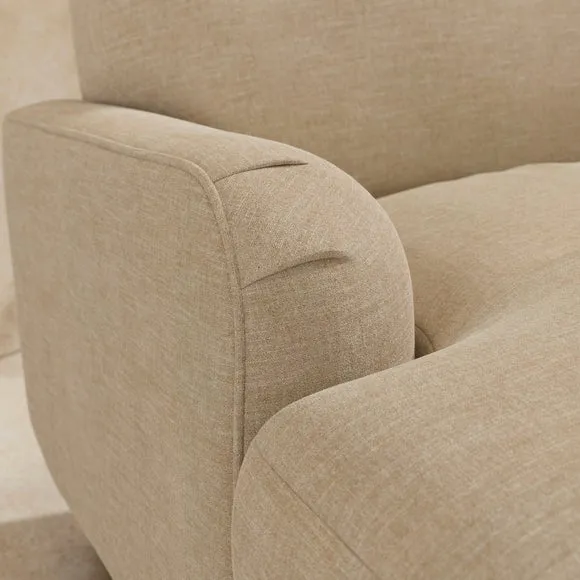 Arthur Linen Chenille Corner Chaise Sofa 3