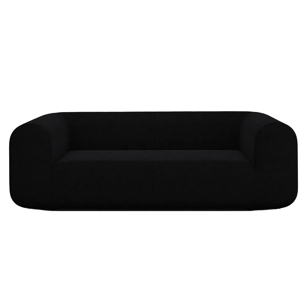 Tom Dixon Plump 2.5 Seater Sofa Config 1 Hallingdal 0190 Black Legs 2