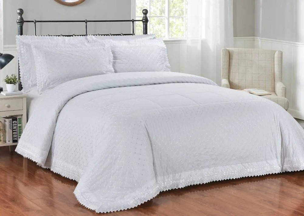 Rapport Home Richmond Pillowcase Pair in White
